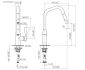 Maattekening Dornbracht Sync Pull-Down MK3387589599